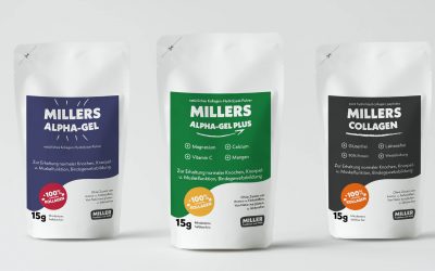 MILLERS Collagen Produktdesign | BONFIRE GmbH | Branding Familienunternehmen